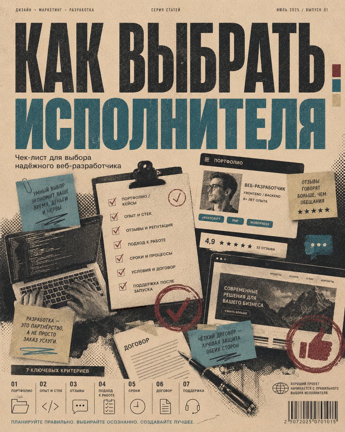 Как выбрать надёжного веб-разработчика и запустить проект без провалов